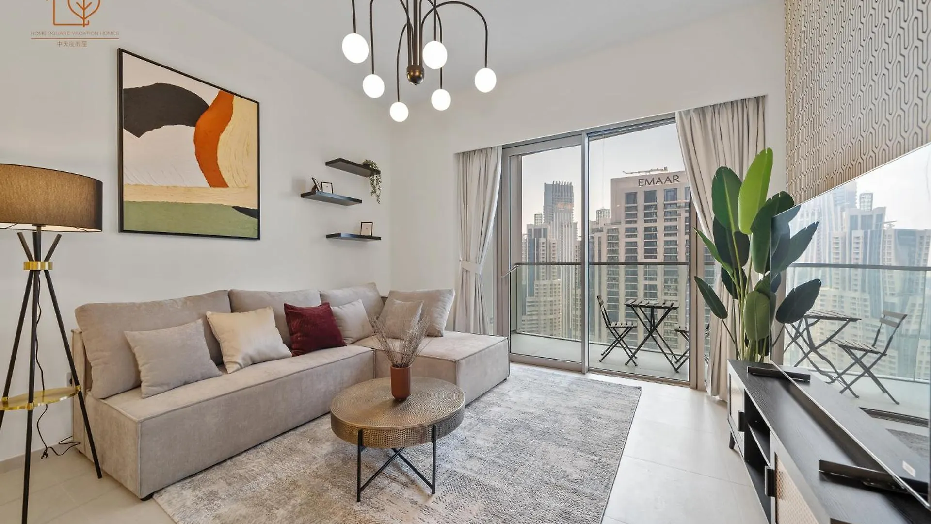 Chic Home With Great Views Near Burj Khalifa 197Gr-2 Dubaj Apartman
